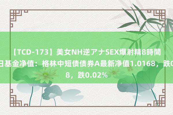 【TCD-173】美女NH逆アナSEX爆射精8時間 8月6日基金净值：格林中短债债券A最新净值1.0168，跌0.02%