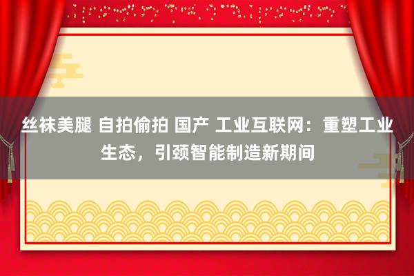 丝袜美腿 自拍偷拍 国产 工业互联网：重塑工业生态，引颈智能制造新期间