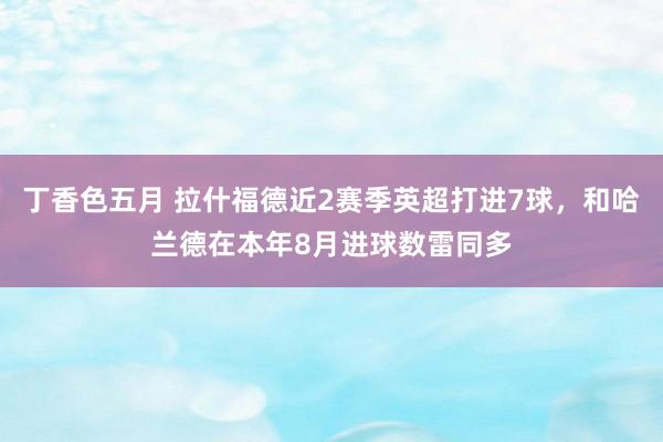 丁香色五月 拉什福德近2赛季英超打进7球，和哈兰德在本年8月进球数雷同多