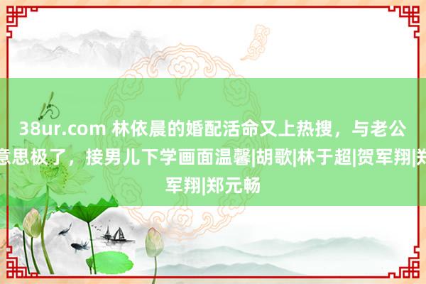 38ur.com 林依晨的婚配活命又上热搜，与老公甘好意思极了，接男儿下学画面温馨|胡歌|林于超|贺军翔|郑元畅